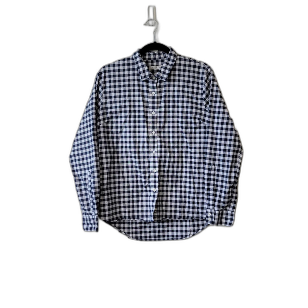 Peter Millar Gingham Button Down Shirt Navy Size L